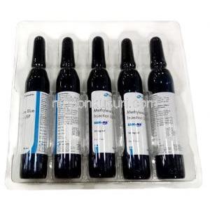 サムMB 注射, メチレンブルー 1mL あたり 10 mg , アンプル 5本, 製造元： T.Walker's Pharmaceuticals PVT.Ltd, アンプル5本