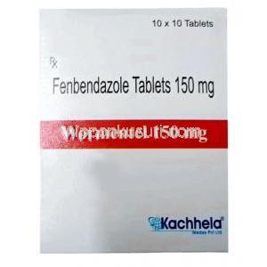 ワーメンテル 150, フェンベンダゾール 150mg, 製造元：Kachhela Medex, 箱表面