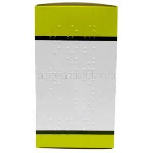 フルドロコルチゾン 0.1mg,製造元：Aspen, 箱側面