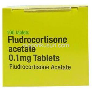 フルドロコルチゾン 0.1mg,製造元：Aspen, 箱上面