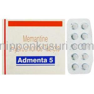 メマンティン Memantine  5mg 錠 (Sun Pharma)