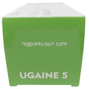 ウゲイン 5, ミノキシジル 5mg, 製造元：Sava Healthcare, シート形式,箱側面