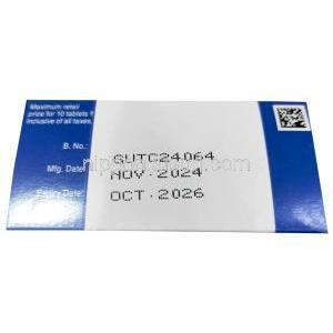 セフタム, セフロキシム  500mg, 製造元：GSK 箱情報, 製造日, 消費期限
