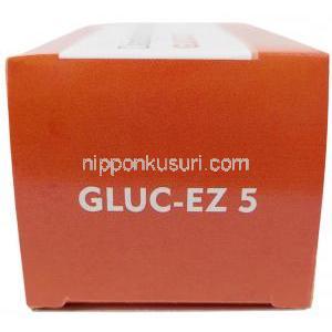 グルック イーゼット 5, ダパグリフロジン 5 mg, 製造元：SAVA Healthcare Limited, 箱側面