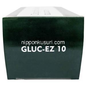 グルック イーゼット 10, ダパグリフロジン 10 mg, 製造元：SAVA Healthcare Limited, 箱側面