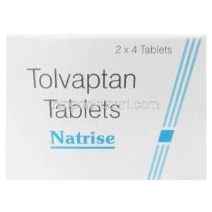 ナトリス, トルバプタン 15 mg, 製造元：Sun Pharmaceutical Industries, 箱表面