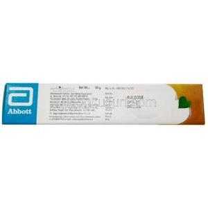 メラグロウリッチ クリーム,  クリーム20g, 製造元：Abbott, 箱情報,製造日, 消費期限