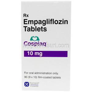 コスピアク,エンパグリフロジン 10mg, 製造元：Torrent Pharmaceuticals Ltd,シート情報