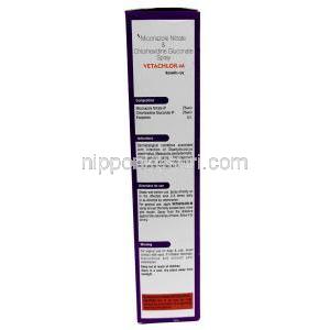 ベタクロル M スプレー, スプレー 100 mL, 製造元：SAVA Healthcare Limited, 箱情報, 成分