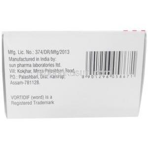 スキゾリル,クロザピン 100mg, 製造元：Intas Pharma, 箱情報, 製造元