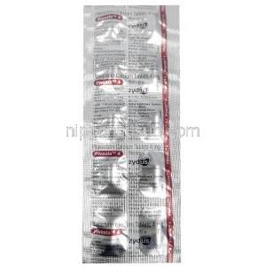 ピバスタ 4, ピタバスタチン ４mg,製造元：Zydus Healthcare, シート情報