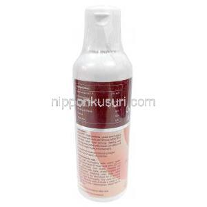 ケゾペットシャンプー, ケトコナゾール2％/ グルコン酸クロルヘキシジン2％/ セトリミド0.1％, シャンプー 200 mL (ペット用), 製造元：SAVA Healthcare Limited, ボトル情報, 使用方法
