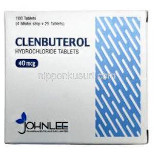 Clenbuterol (John Lee), Clenbuterol 40 mg, John Lee, Box front view