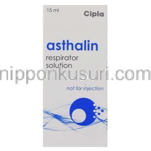 アスタリン Asthalin, サルブタモール 0.5% 吸入液 15 ml (Cipla) 箱