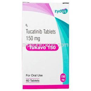 ツカボ, ツカチニブ 150 mg, 60 錠, 製造元：BDR Pharma, 箱表面