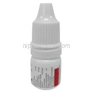 ケアプロストプラス 点眼薬, ビマトプロスト0.03%/ チモロール 0.5%  点眼薬  3 mL, 製造元：Sun Pharma,  ボトル情報, 成分