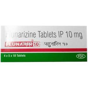 フルナリン 10, フルナリジン 10 mg, 製造元：FDC, 箱表面