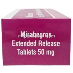 Sava社製ミラベグロン, ミラベグロン 50 mg, 製造元：Sava Healthcare,箱側面