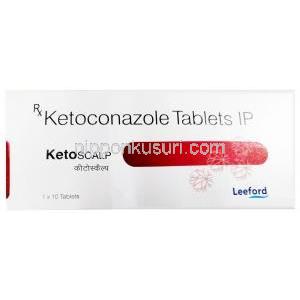 ケトスカルプ, ケトコナゾール 200 mg, 製造元：Leeford Healthcare Ltd, 箱表面