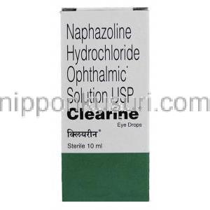 クリアリン Clearine, ナファゾリン塩酸塩 10ML 点眼薬 (Norvatis) 箱