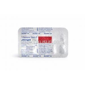 オレアンズ 10, オランザピン 10mg 錠, PTP包装 説明