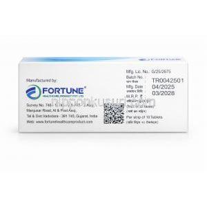 ラロフォース, ラロキシフェン 60 mg,製造元：Fortune Healthcare Pvt., Ltd, 箱情報, 製造日, 消費期限