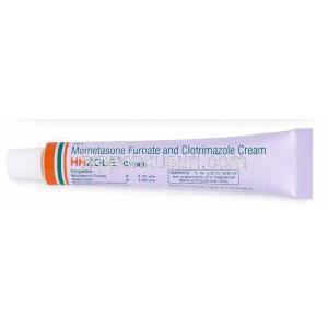 HHゾールクリーム, クロトリマゾール 0.1%/ モメタゾン 0.1%, 20 g 製造元：Hegde and Hegde Pharmaceutica LLP,チューブ