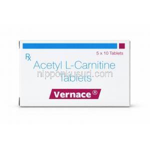 ベルナス, レボカルニチン 500 mg, 製造元：Sun Pharma, 箱表面