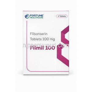 フィルムルフリバンセリン 100mg, 製造元：Fortune Healthcare Pvt., Ltd, 箱表面
