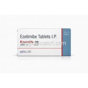 エゼンチブ-10, エゼチミブ 10 mg,製造元：John Lee, 箱表面