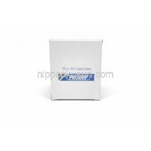 プロデップ, フルオキセチン 20mg, 製造元：Sun Pharma, 箱裏面