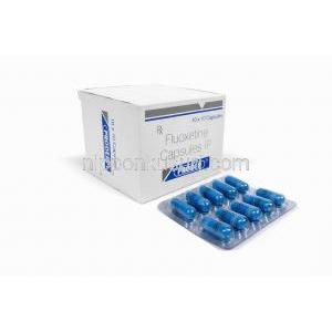 プロデップ, フルオキセチン 20mg, 製造元：Sun Pharma,箱, シート