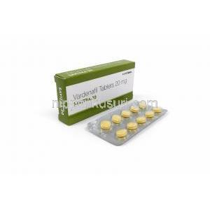 サビトラ-20, バルデナフィル 20 mg, 製造元：Vista Pharma, 箱, シート