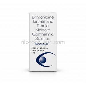 ブリモロール 点眼薬, ブリモニジン酒石酸塩 0.15% / チモロールマレイン酸塩  0.5%, 箱