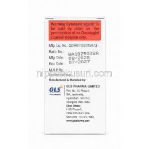アルセナム注射, 亜ヒ酸 10 mg/ 10 mL, Vial 10 mL,製造元：GLS Pharma Ltd., 箱情報