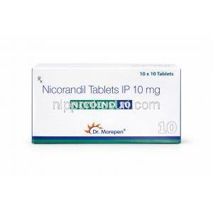 ニコインド 10, ニコランジル 10 mg, 箱