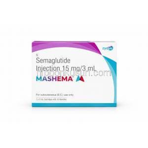 マシェマ, セマグルチド皮下注射, 15mg/3mL（カートリッジと注射針10本） 箱