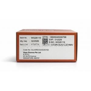 エンパグリフロジン 10mg (Vista社製),エンパグリフロジン 10mg , 製造元：Vista Pharma, 箱情報, 製造日, 消費期限