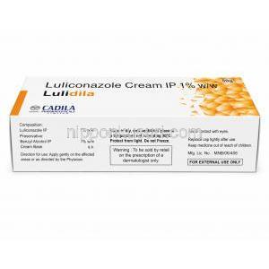ルリディラ, ルリコナゾール クリーム 1% 50g, 商品情報（成分・保管方法・注意事項）