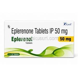 エプレレノール, エプレレノン 50 mg, 箱正面