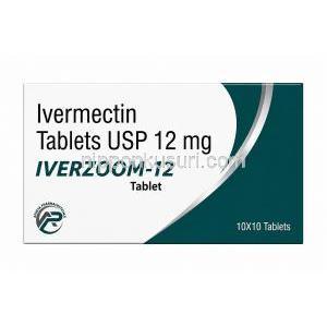 イベルズーム, イベルメクチン 12mg, 正面