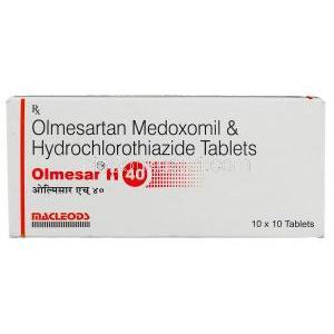 オルメサーH Olmesar-H, オルメシップH Olmecip H, オルメサルタン・ヒドロクロロチアジド配合 40mg 12.5mg 錠 (Ma