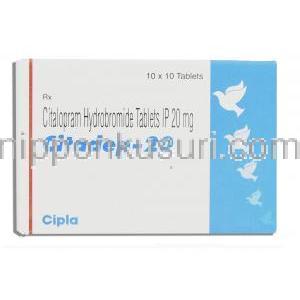 シタロプラム （セレクサジェネリック）, シタデップ Citadep 20mg 錠 (Cipla)