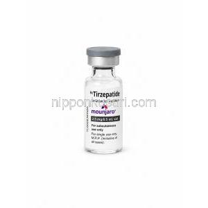 ムンジャロ注射, チルゼパチド 0.5 ｍL あたり2.5 mg, バイアル