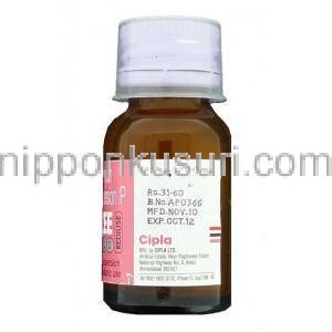 アジスロマイシン, AZEE REDIUSE , 200mg 15ml 内服懸濁液 (Cipla) 製造者情報