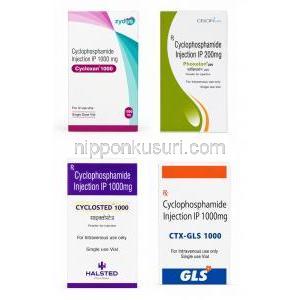 サイクロキサン Cycloxan, エンドキサン ジェネリック, シクロホスファミド 200mg 注射