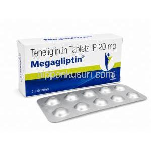 メガグリプチン, テネリグリプチン 20 mg, 製造元：Aristo Pharmaceuticals, 箱,シート