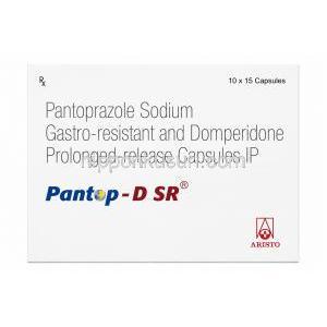 パントップ DSR, ドンペリドン 30mg/パントプラゾール 40mg, 製造元：Aristo Pharmaceuticals, 箱表面
