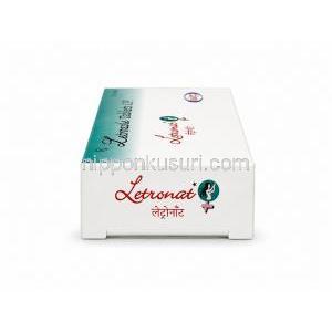 レトロナット, レトロゾール 錠剤 2.5 mg, 箱側面