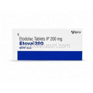 エトバ 200, エトドラク 錠剤 200 mg, 箱